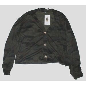 Social Standard by Sanctuary Daytripper Cardigan Camo Medium NEW